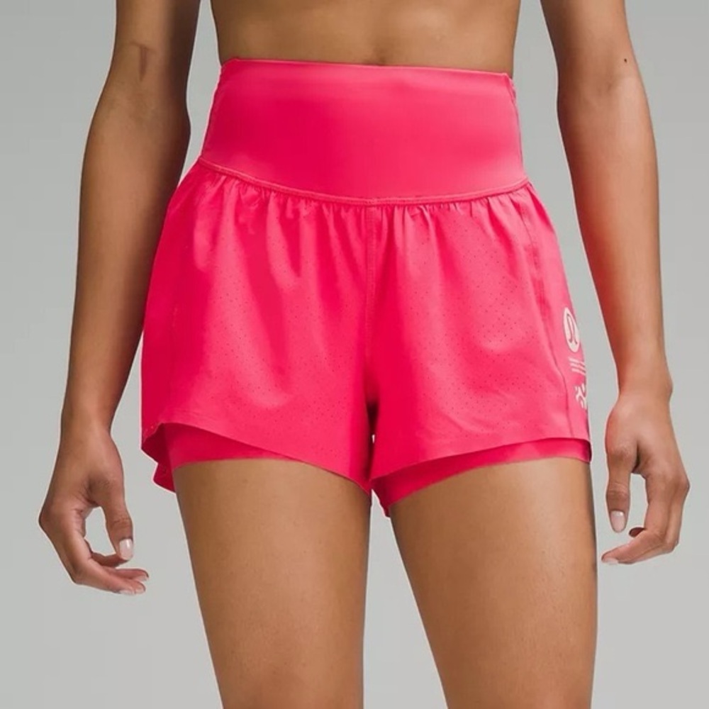 Lululemon Athletica Pink Nulux Road to Trail Run Short